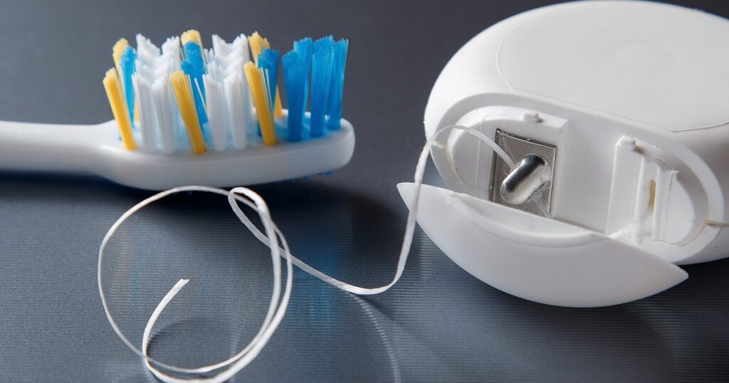 floss after brushing